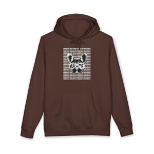 Hoodie — 'Hug Me' French Bulldog Sketch Pullover